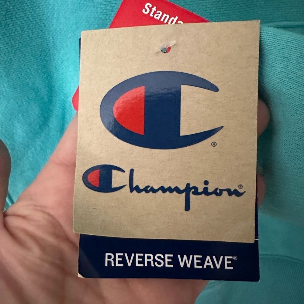 Champion heavyweight Hoodie Logo on front NWT - Picture 7 of 9